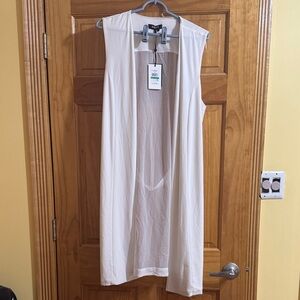 DKNY Cream Sleeveless Top size L